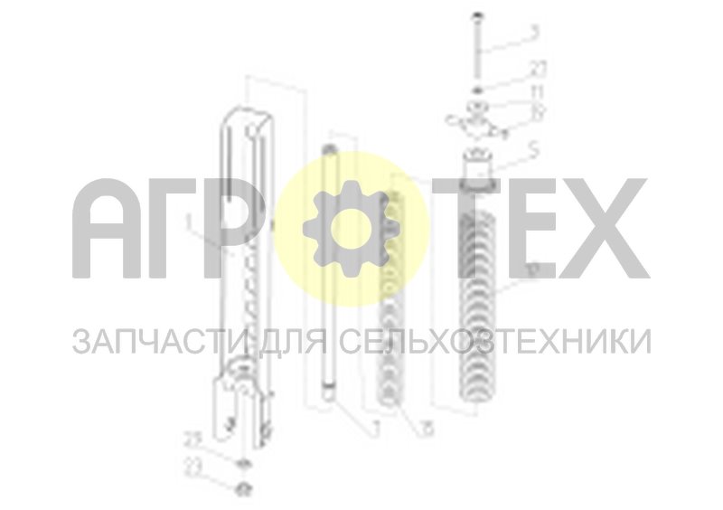 Чертеж Блок пружин (2.04.05.000)